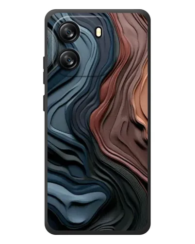 Чехол для Blackview Oscal Flat 1C с картинкой «Цветные волны каньона» Чехол для Blackview Oscal Flat 1C с картинкой «Цветные волны каньона»