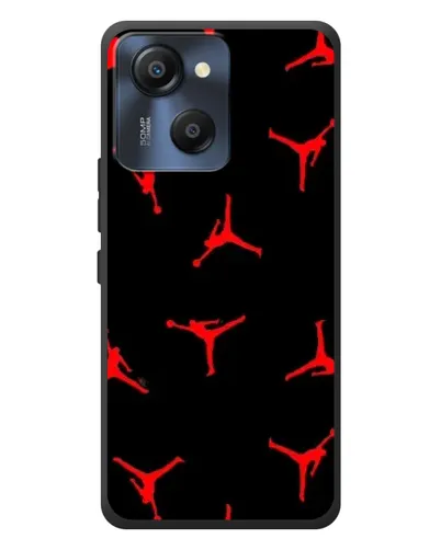 Чехол для Blackview Oscal Modern 8 с картинкой «Jordan Red Pattern»
