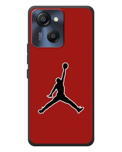 Чехол для Blackview Oscal Modern 8 с картинкой «Jordan Red Back»