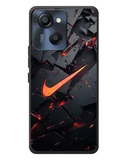 Чехол для Blackview Oscal Modern 8 с картинкой «Nike — эффект разломов»