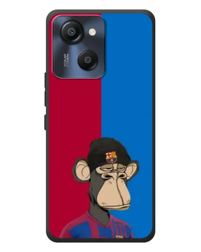 Чехол для Blackview Oscal Modern 8 с картинкой «Bored Ape — фанат Барсы»