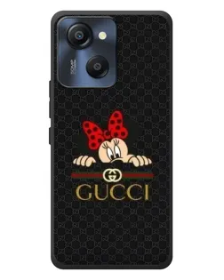 Чехол для Blackview Oscal Modern 8 с картинкой «Минни Маус Gucci — черный»