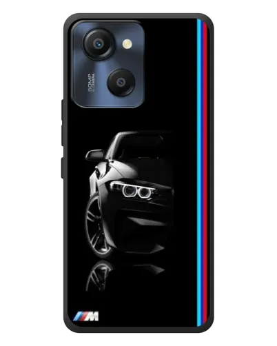 Чехол для Blackview Oscal Modern 8 с картинкой «Силуэт BMW в темноте»