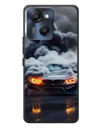 Чехол для Blackview Oscal Modern 8 с картинкой «BMW в дыму»