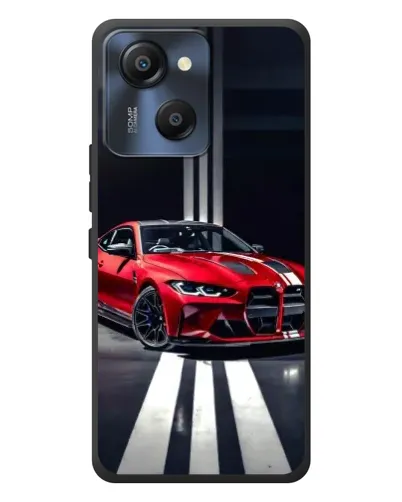Чехол для Blackview Oscal Modern 8 с картинкой «Красная BMW на дороге»
