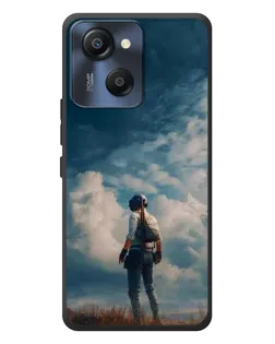 Чехол для Blackview Oscal Modern 8 с картинкой «Герой PUBG на скале»