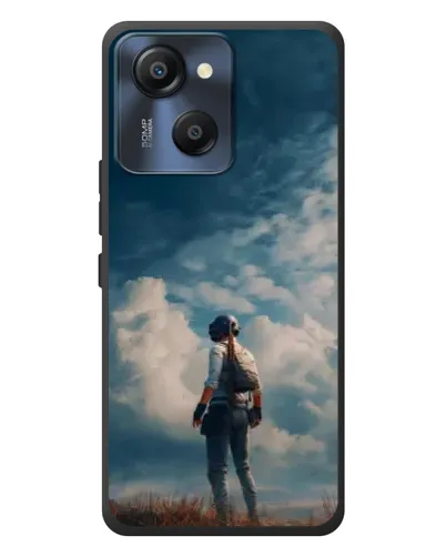 Чехол для Blackview Oscal Modern 8 с картинкой «Герой PUBG на скале»