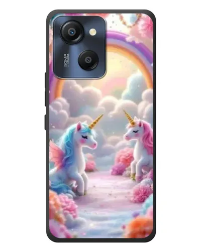 Чехол для Blackview Oscal Modern 8 с картинкой «Радуга и единороги»