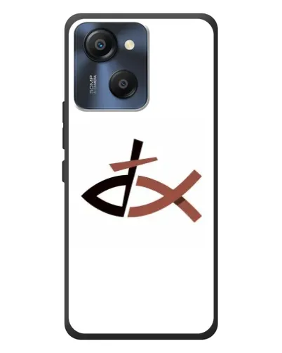 Чехол для Blackview Oscal Modern 8 с картинкой «Рыба и крест» Чехол для Blackview Oscal Modern 8 с картинкой «Рыба и крест»