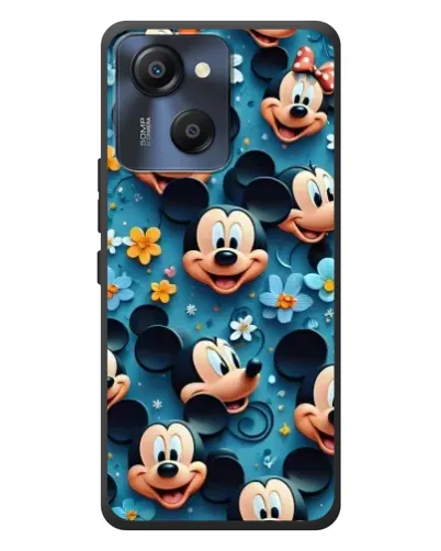 Чехол для Blackview Oscal Modern 8 с картинкой «Паттерн Микки и Минни»