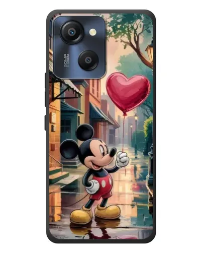 Чехол для Blackview Oscal Modern 8 с картинкой «Микки и шарик-сердце»