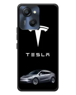 Чехол для Blackview Oscal Modern 8 с картинкой «Tesla Model Y»
