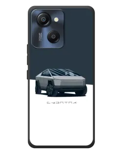 Чехол для Blackview Oscal Modern 8 с картинкой «Серебристый Cybertruck Tesla»