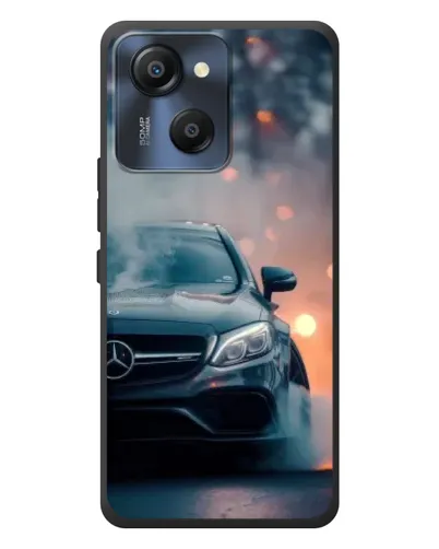 Чехол для Blackview Oscal Modern 8 с картинкой «Mercedes — ночной город»