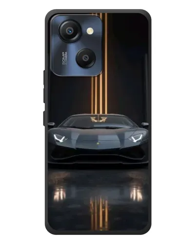 Чехол для Blackview Oscal Modern 8 с картинкой «Lamborghini золотые линии»