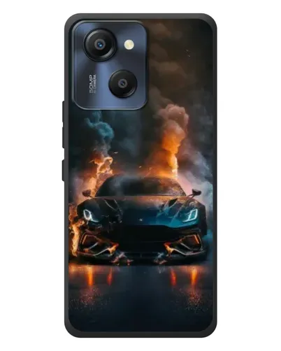 Чехол для Blackview Oscal Modern 8 с картинкой «Lamborghini дымная эстетика»