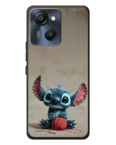 Чехол для Blackview Oscal Modern 8 с картинкой «Стич на коричневом фоне»