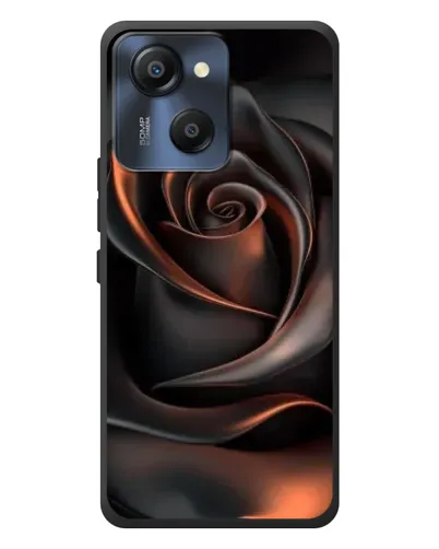 Чохол для Blackview Oscal Modern 8 з картинкою «Шовкова чорна троянда»