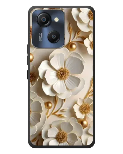 Чохол для Blackview Oscal Modern 8 з картинкою «Білі паперові квіти»
