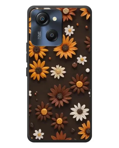 Чохол для Blackview Oscal Modern 8 з картинкою «Візерунок з маленьких соняшників»