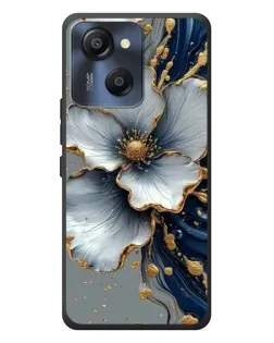 Чехол для Blackview Oscal Modern 8 с картинкой «Белый цветок и золотой флюид» Чехол для Blackview Oscal Modern 8 с картинкой «Белый цветок и золотой флюид»