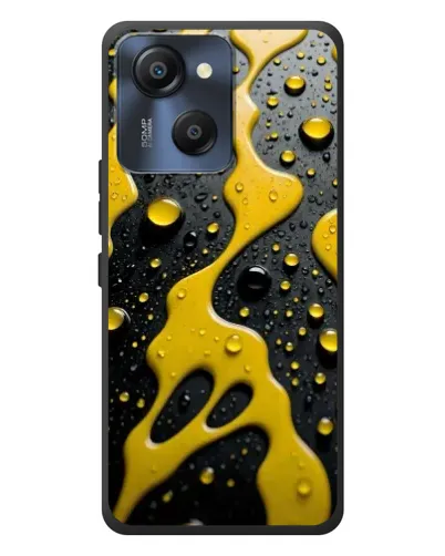 Чехол для Blackview Oscal Modern 8 с картинкой «Жидкое желтое золото»