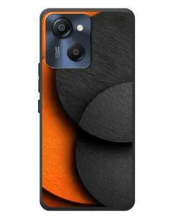 Чехол для Blackview Oscal Modern 8 с картинкой «Геометрия оранжевых кругов»