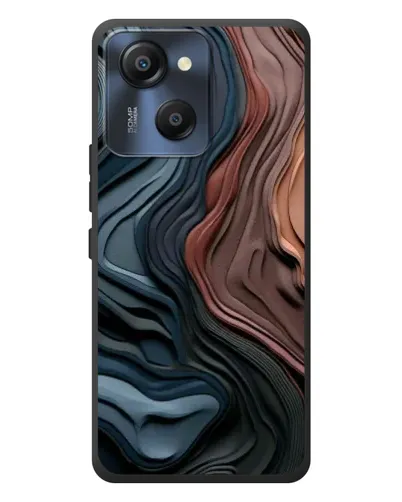 Чехол для Blackview Oscal Modern 8 с картинкой «Цветные волны каньона»