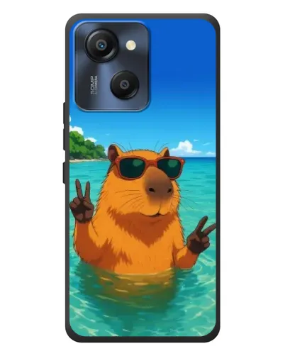Чехол для Blackview Oscal Modern 8 с картинкой «Морская капибара»