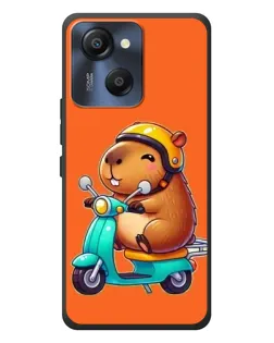 Чехол для Blackview Oscal Modern 8 с картинкой «Капибара на скутере»