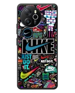 Чехол для Blackview Oscal Tiger 12 с картинкой «Яркий коллаж Nike»