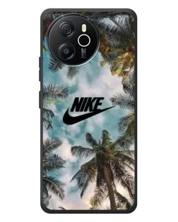 Чехол для Blackview Oscal Tiger 12 с картинкой «Тропический принт Nike»
