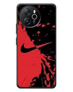 Чехол для Blackview Oscal Tiger 12 с картинкой «Красные брызги Nike»