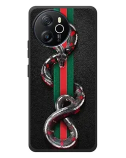Чехол для Blackview Oscal Tiger 12 с картинкой «Gucci — змея на полосе»