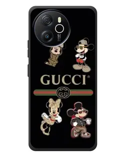 Чехол для Blackview Oscal Tiger 12 с картинкой «Gucci — герои Disney и монограмма»