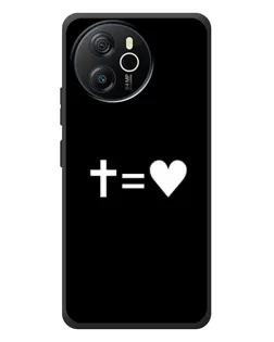 Чехол для Blackview Oscal Tiger 12 с картинкой «Крест и Сердце»