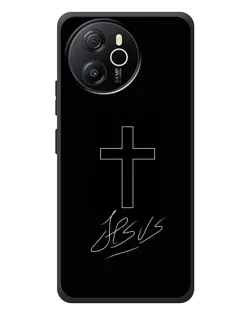 Чехол для Blackview Oscal Tiger 12 с картинкой «Графический крест Jesus»