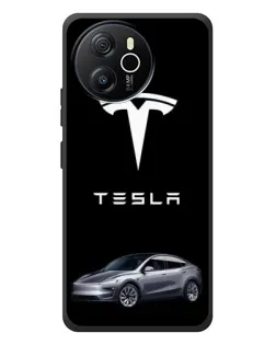 Чехол для Blackview Oscal Tiger 12 с картинкой «Tesla Model Y»