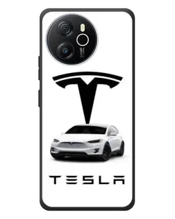 Чехол для Blackview Oscal Tiger 12 с картинкой «Tesla White Style»