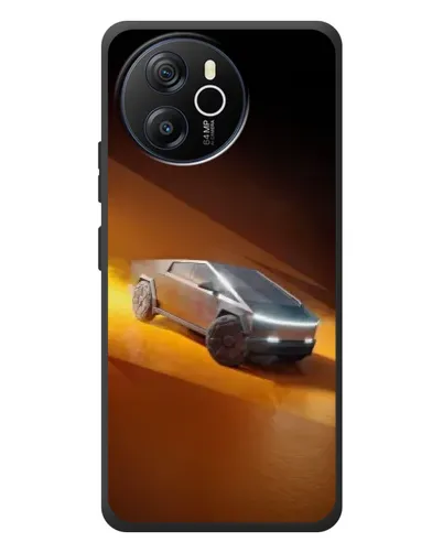 Чехол для Blackview Oscal Tiger 12 с картинкой «Cybertruck в пустыне»