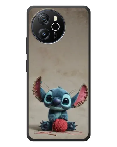 Чехол для Blackview Oscal Tiger 12 с картинкой «Стич на коричневом фоне»