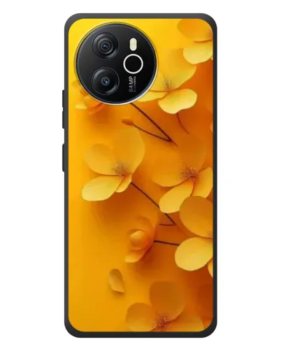 Чехол для Blackview Oscal Tiger 12 с картинкой «Золотые лепестки»