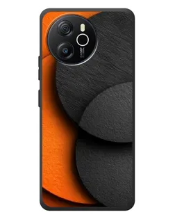 Чехол для Blackview Oscal Tiger 12 с картинкой «Геометрия оранжевых кругов»