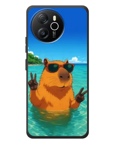 Чехол для Blackview Oscal Tiger 12 с картинкой «Морская капибара»