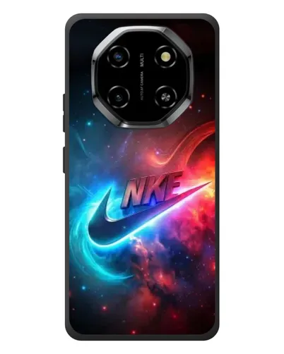 Чехол для Blackview Shark 6 с картинкой «Огненный логотип Nike»