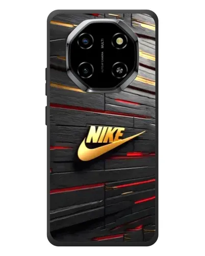 Чехол для Blackview Shark 6 с картинкой «Золотой Nike на металле»