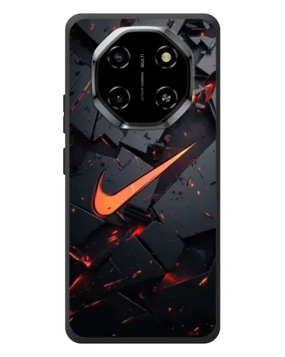 Чехол для Blackview Shark 6 с картинкой «Nike — эффект разломов»