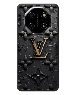 Чехол для Blackview Shark 6 с картинкой «Кожаная текстура LV»
