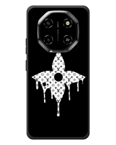 Чехол для Blackview Shark 6 с картинкой «Цветочная монограмма»