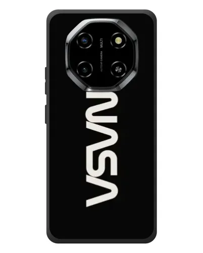 Чехол для Blackview Shark 6 с картинкой «NASA — вертикальный логотип»